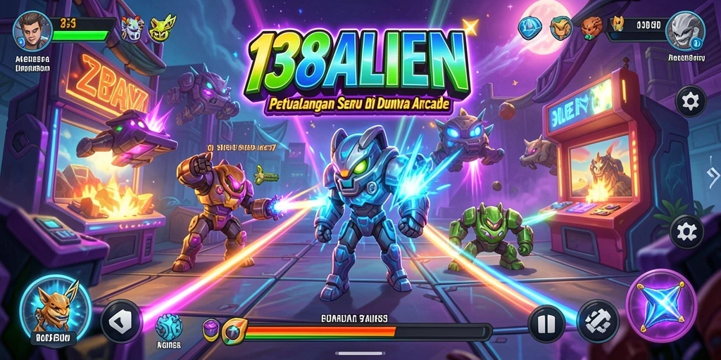 Gameplay seru 138ALIEN penuh aksi di luar angkasa.