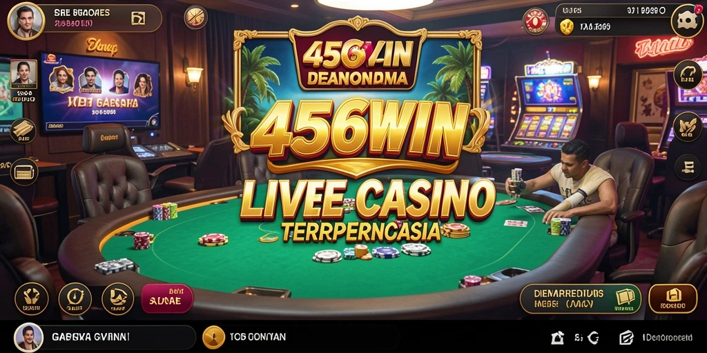 Tampilan gameplay Live Casino yang imersif di 456WIN.