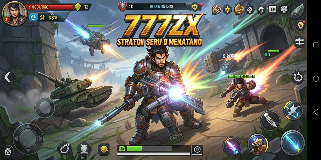 Tampilan gameplay <strong>777ZX</strong> yang mendebarkan dan strategis.