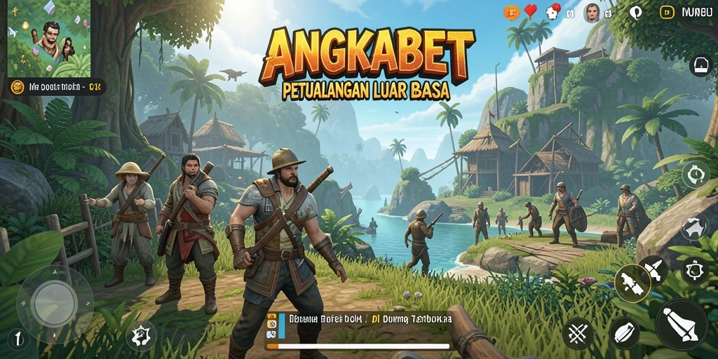 Tampilan gameplay Open World yang epik dan menarik di ANGKABET.