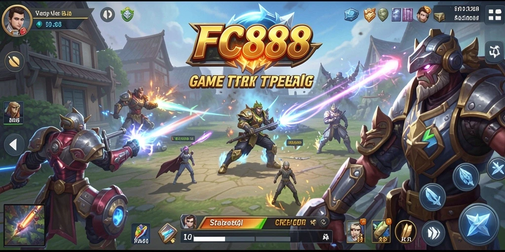 Tampilan gameplay menarik dari FC888 menunjukkan aksi strategis yang mendebarkan.