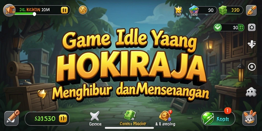 Tampilan gameplay HOKIRAJA dengan fitur idle yang menarik dan interaktif.