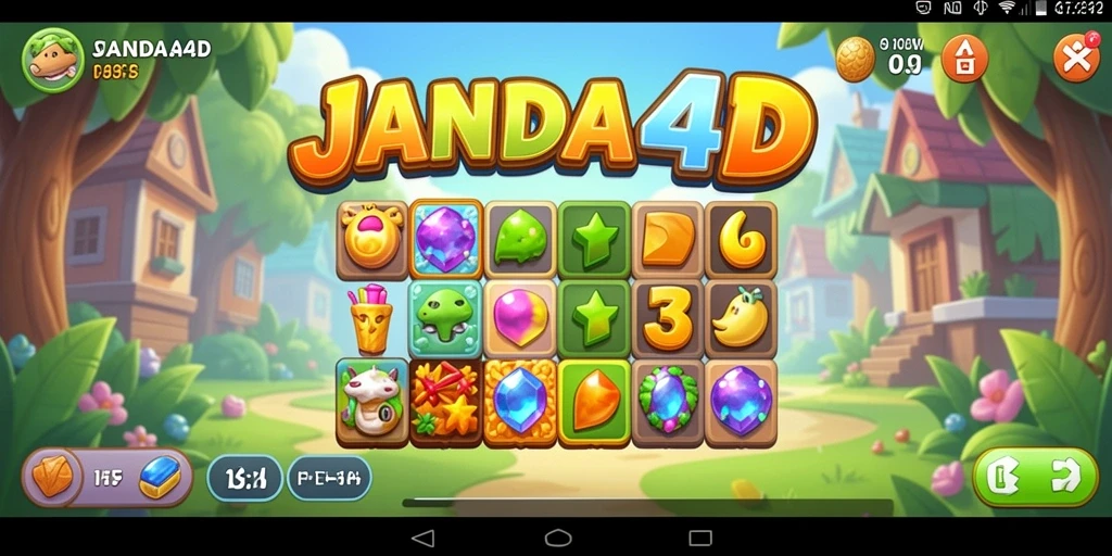Tampilan gameplay JANDA4D yang menantang dan seru.