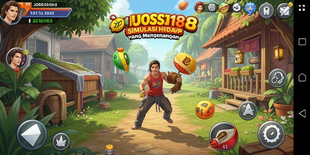Screenshot JOSS188 menampilkan aksi gameplay yang menyenangkan dalam simulasi hidup.