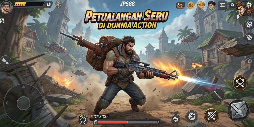Screenshot JPS88 menunjukkan aksi menegangkan di dunia game Action.