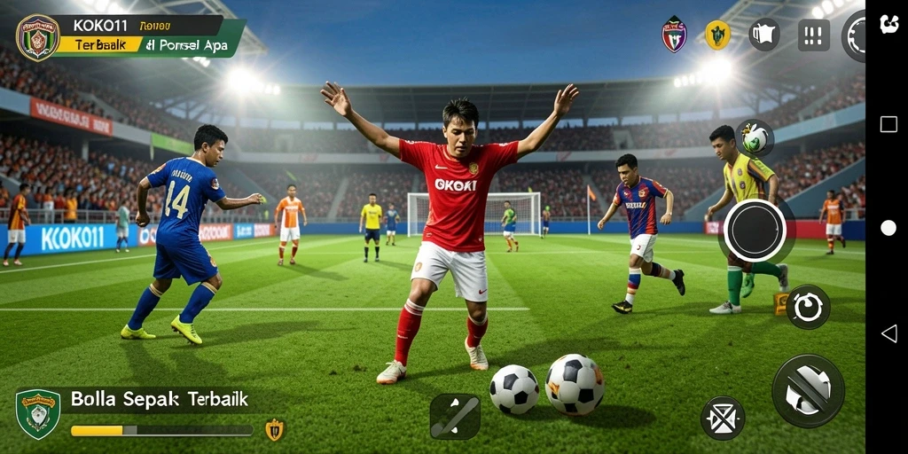 Tampilan gameplay KOKO11 yang memukau dalam aksi sepak bola.