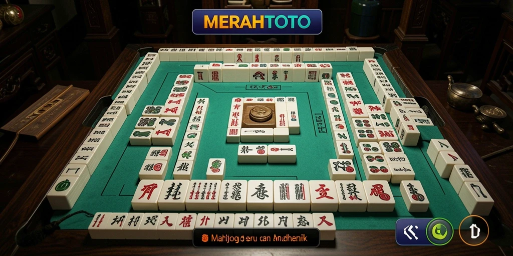 Tangkapan layar MERAHTOTO menampilkan gameplay Mahjong yang menyenangkan.