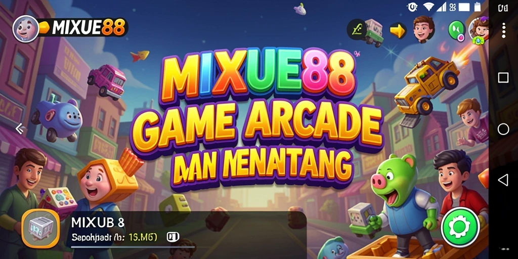 Tangkapan layar MIXUE88 menampilkan gameplay arcade yang dinamis dan penuh tantangan.