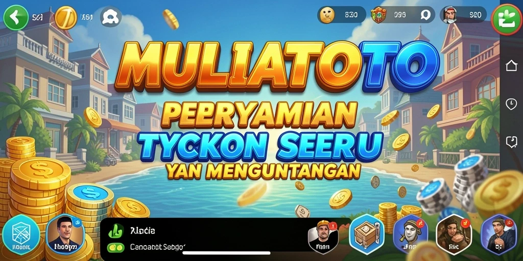 Screenshot MULIATOTO menampilkan tindakan mendebarkan dalam game Tycoon.