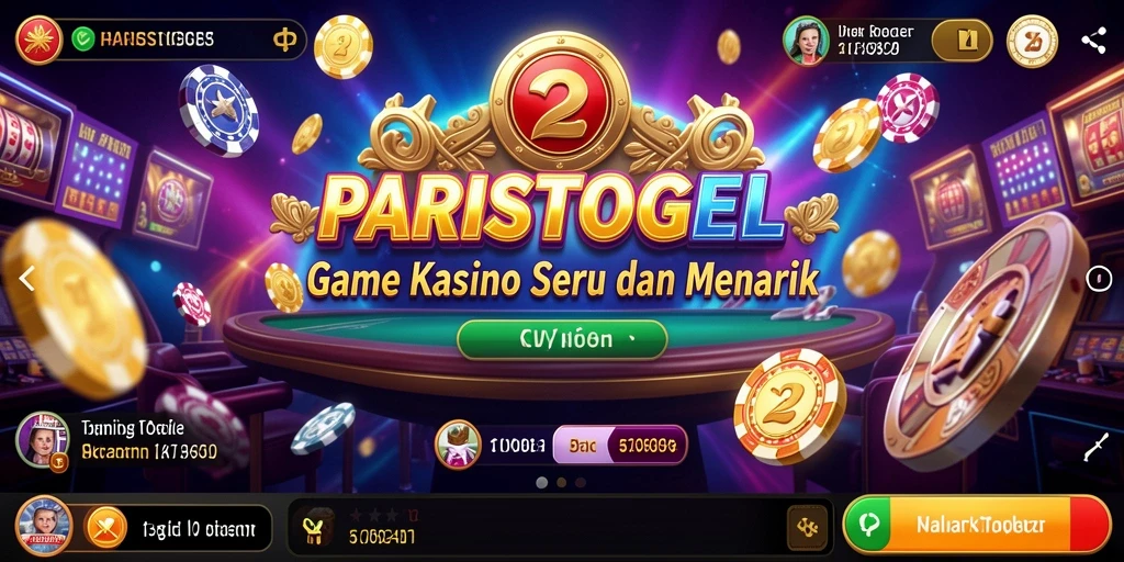 Tampilan gameplay seru dari PARISTOGEL dengan berbagai pilihan permainan Kasino.