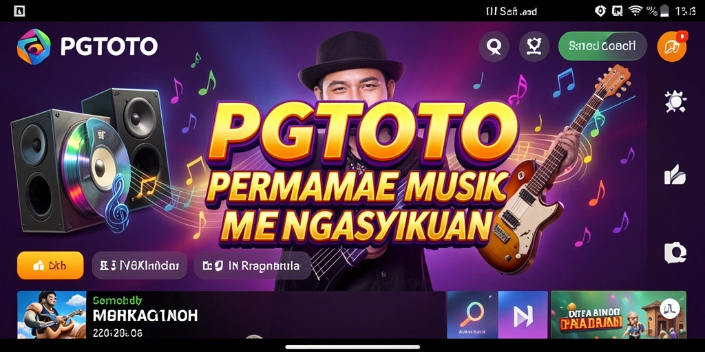 Tampilan gameplay PGTOTO yang mengasyikkan dengan berbagai alat musik.