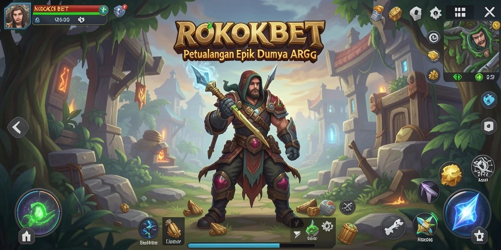 Gameplay seru ROKOKBET dengan pertarungan epik dan dunia yang luas.