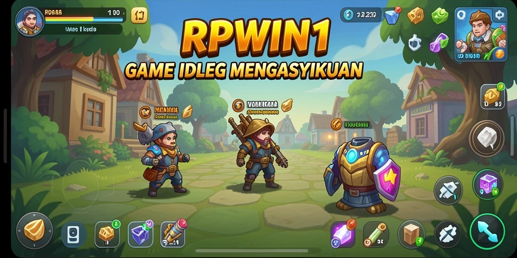 Tampilan gameplay <strong>RPWIN1</strong> yang menarik dan penuh warna.